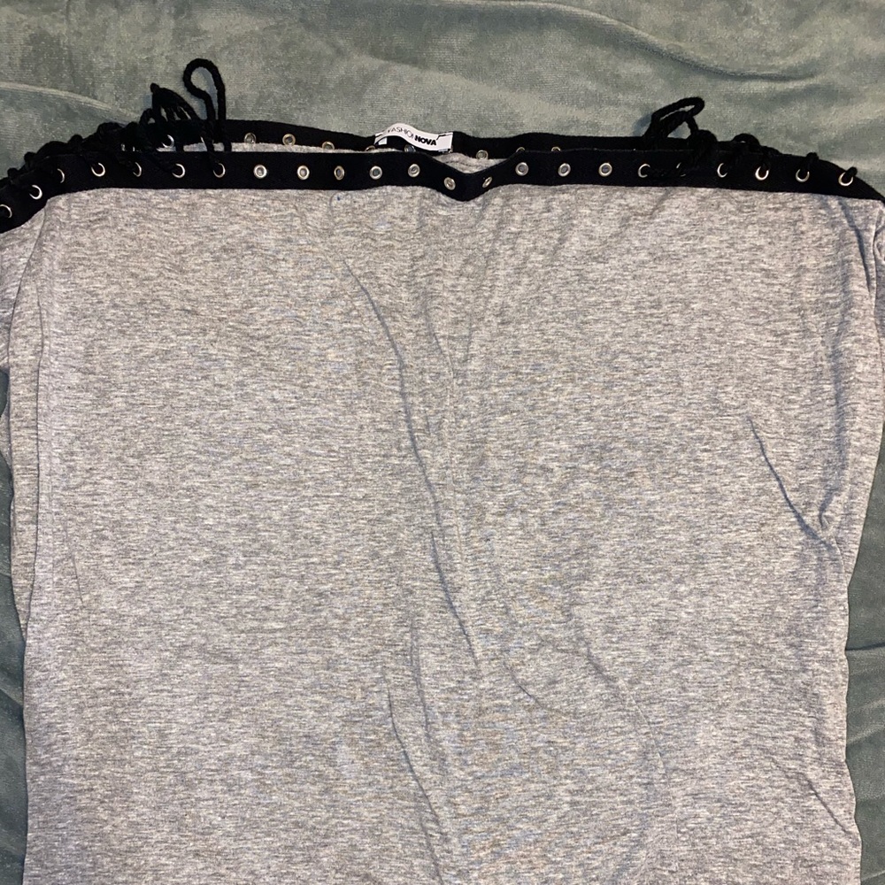 Lace off the shoulder shirt